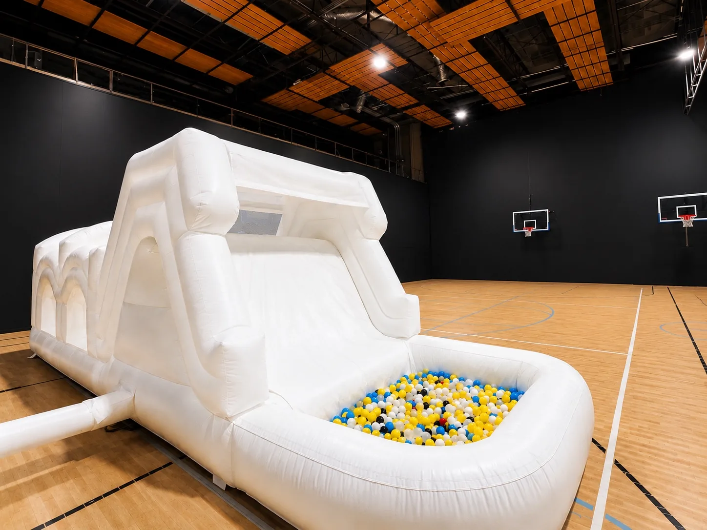 Obstacle Course water inflatable rental set up for a kids party in Miami, 30 × 18 × 12 ft — 4 of 4